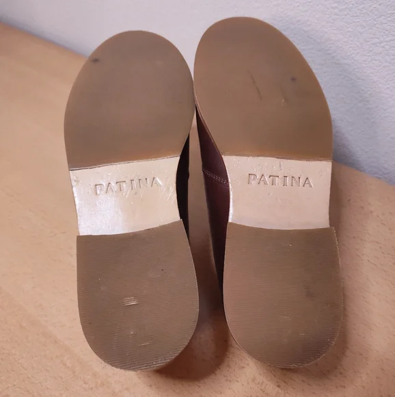 Patina Portland Leather Rounded Loafer in cognac leather. - Picture 3 of 4